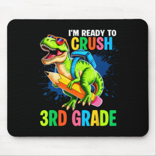 Tapis De Souris Chemise premier jour de 3e année garçons dinosaure