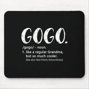 Tapis De Souris Chemises Gogo Pour Femmes Fête Des Mères Idea Jote