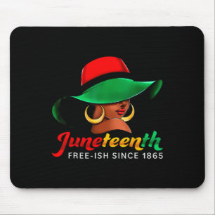Tapis De Souris Chemises Juneteenth Femmes Célébrant la Liberté No