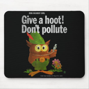 Tapis De Souris Chemises Vintage Par Sven & Angus Woodsy Owl Give