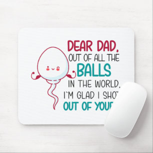 Tapis De Souris Cher papa, de toutes les balles dans le monde