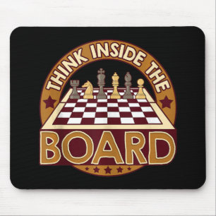 Tapis De Souris ChessBoard Citation Joueur d'échecs Penser Jeu Boa