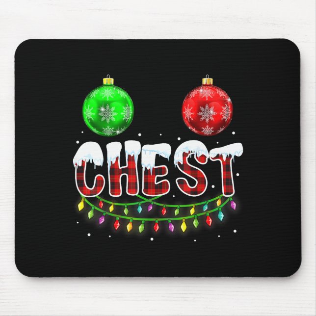 Tapis De Souris Chest Nuts Christmas Funny Matching Couple Chestnu (Devant)