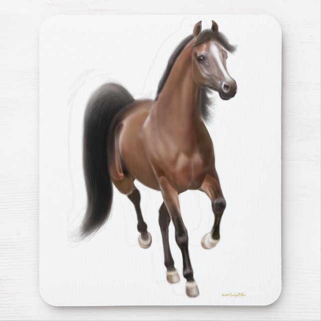Tapis De Souris Cheval Arabe Mousepad de trot (Devant)
