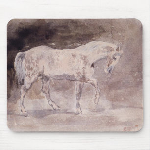 Tapis De Souris Cheval blanc (par Eugene Delacroix)