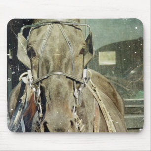 Tapis De Souris Cheval Buggy Grunge Amish