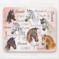 Cheval cadeaux thématiques nom personnalisé monogr