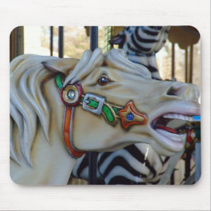 Tapis De Souris Cheval de carrousel personnalisé