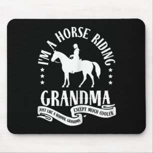 Tapis De Souris Cheval de l'Ouest Grand-mère équitation G