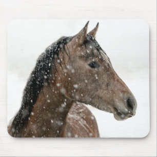 Tapis De Souris Cheval en hiver