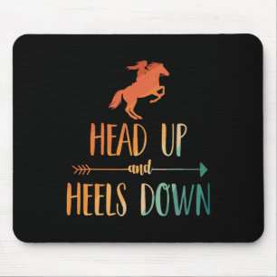 Tapis De Souris Cheval Équitation Art Pour Femmes Filles Horseback