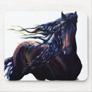 Tapis De Souris Cheval friésien
