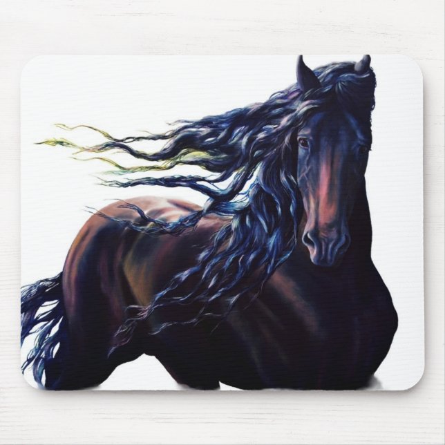 Tapis De Souris Cheval friésien (Devant)