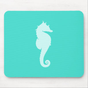 Tapis De Souris Cheval Marin Turquoise