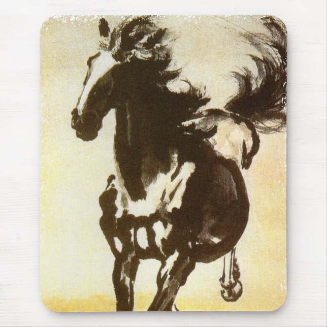 Tapis De Souris Cheval noir (Devant)