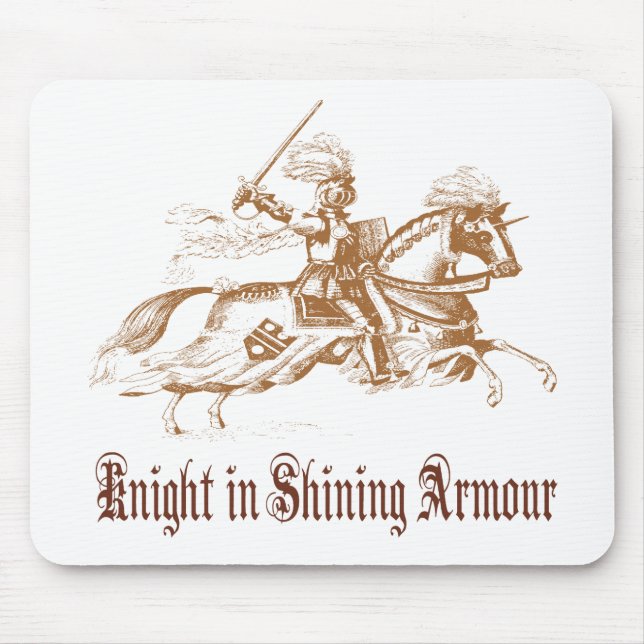 Tapis De Souris chevalier dans l'armure brillante (Devant)