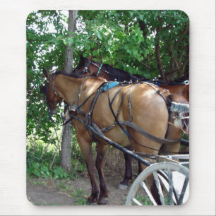 Tapis De Souris Chevaux Amish