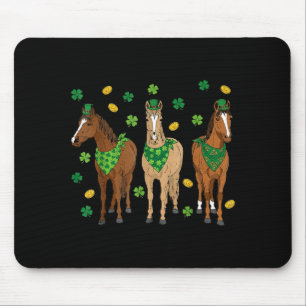 Tapis De Souris Chevaux de la Saint-Patrick femmes filles enfants