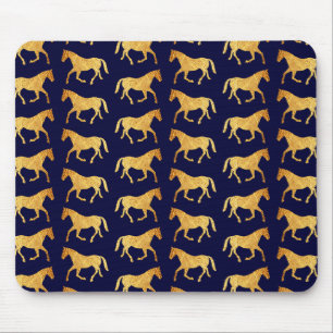 Tapis De Souris Chevaux d'or