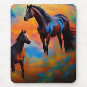 Tapis De Souris Chevaux sauvages