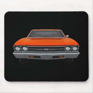 Tapis De Souris Chevelle 1969 solides solubles : Finition orange :