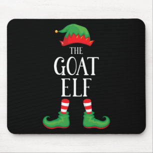 Tapis De Souris Chèvre Elf Groupe de jumelage Noël Famille amusant