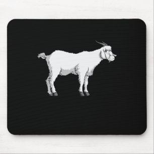Tapis De Souris Chèvre portant un masque médical