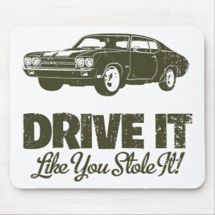Tapis De Souris Chevrolet 1970 Chevelle solides solubles 454