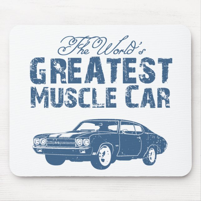 Tapis De Souris Chevrolet 1970 Chevelle solides solubles 454 (Devant)