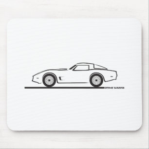 Tapis De Souris Chevrolet Corvette 1980-1982