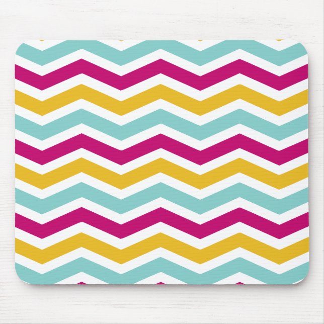 Tapis De Souris Chevron coloré (Devant)