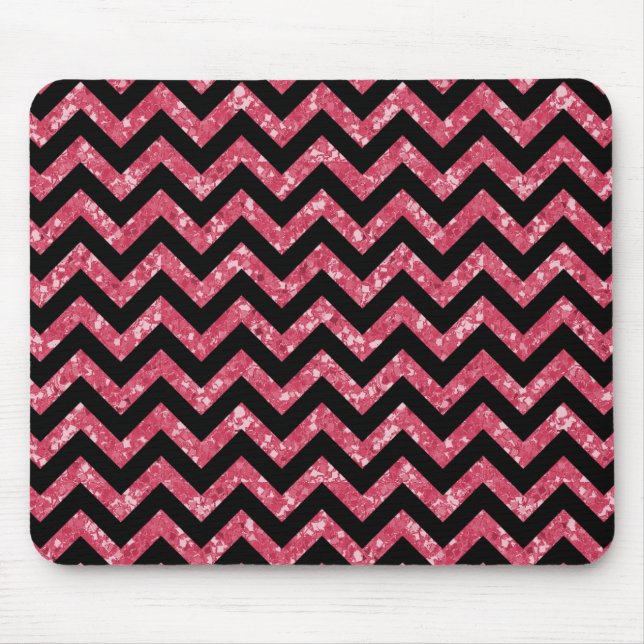 Tapis De Souris Chevron Parties scintillant Look Mousepad (Devant)