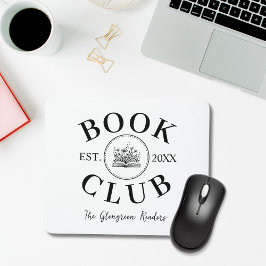 Tapis De Souris Chic Book Club Membres Cadeau personnalisé Mousepa