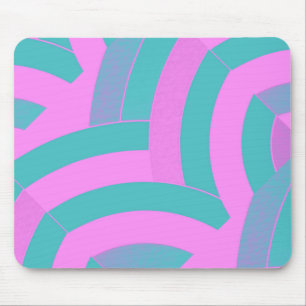Tapis De Souris chic contemporain stylé chevron rose/vert