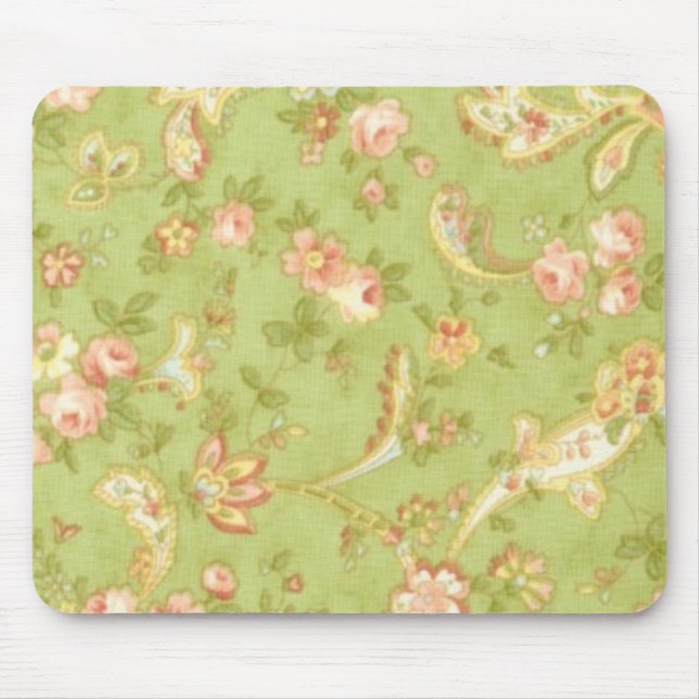 Tapis de souris chic de tissu de Paisley (Devant)