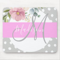 Chic & Girl Floral Blanc rose Gris Nom