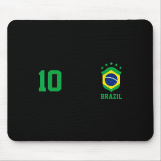 Tapis De Souris Chica Brazil Flag Brazilian Pride Soccer Jersey No