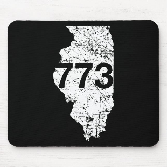 Tapis De Souris Chicago Area Code 773 (Devant)