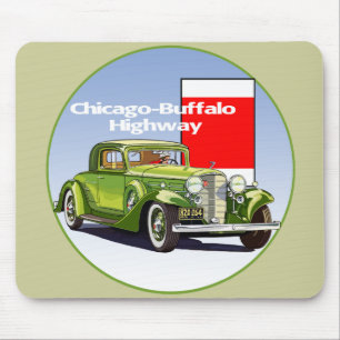 Tapis De Souris Chicago - Buffalo Highway National Auto Trail