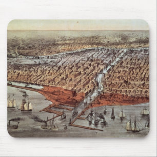 Tapis De Souris Chicago comme elle était, c.1880