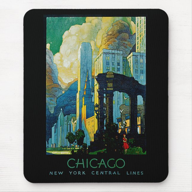 Tapis De Souris Chicago ~ New York Central Lines (Devant)