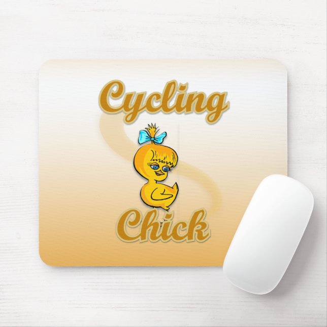 Tapis De Souris Chick cycliste (Avec souris)