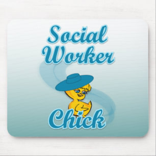 Tapis De Souris Chick ouvrier social #3