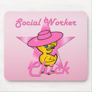Tapis De Souris Chick ouvrier social #8