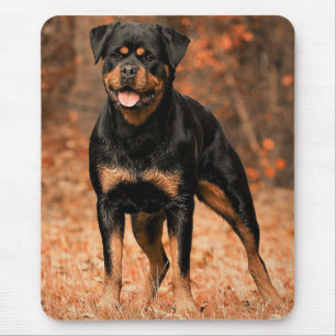 Tapis De Souris Chien à chiots de Rottweiler