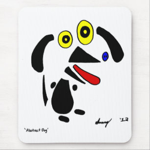 Tapis De Souris Chien Abstrait Mousepad