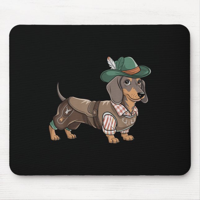 Tapis De Souris Chien allemand Dachshund Bavarian Weiner Saucisse (Devant)
