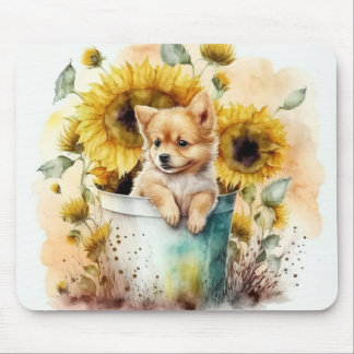 Tapis De Souris Chien Aquarell