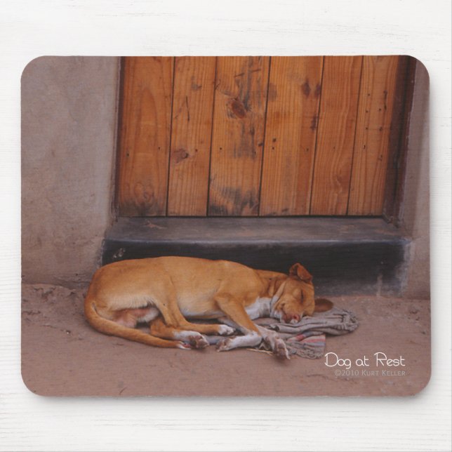Tapis De Souris Chien au repos Mousepad (Devant)