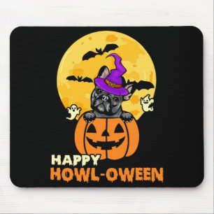 Tapis De Souris Chien Bouledogue Français Noir Sorcière Amoureux d